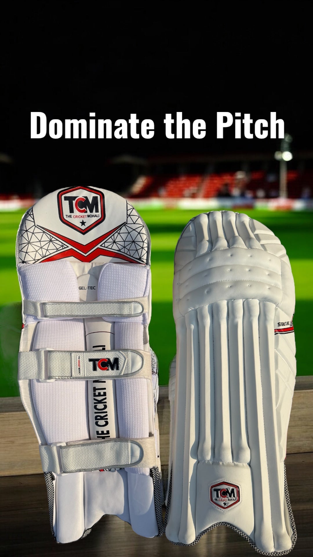 TCM SIGNATURE Batting Legguard (White)