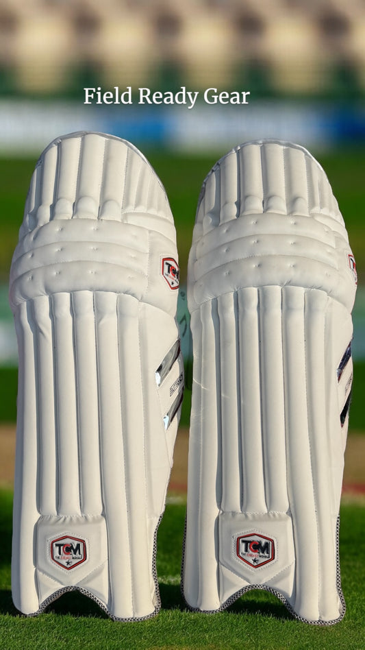 TCM ELITE G9-6 Batting Legguard (White)