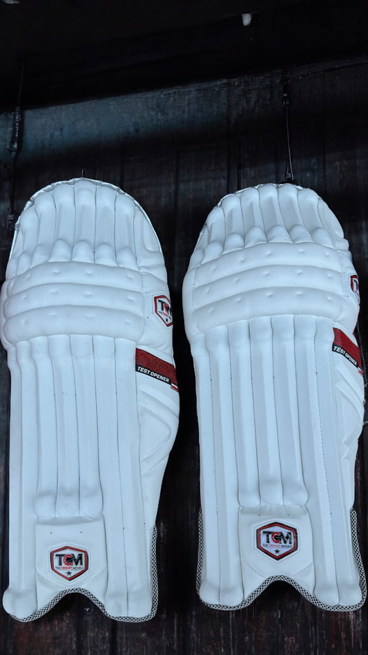 TCM TEST OPENER Batting Legguard (White)